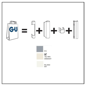 AFDEKKAPPEN SET INBOORPAUMEL TYPE D WIT RECHTS