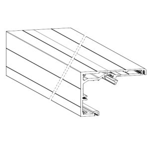 LOOPRAIL EMT 6000MM GEANODISEERD ALUMINIUM