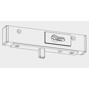 OPBOUWVLOERSLOT 1-TOURIG ONBEWERKT ZONDER PROFIELCILINDER