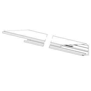 LOOPRAIL EM/EMT GEANODISEERD 6000MM E6/EV1