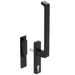 DIRIGENT BINNEN-HEFSCHUIFGREEP/PC BUITEN-INBOUWKOM ZWART