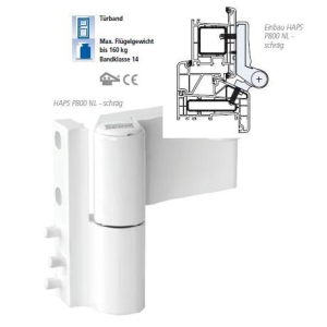 DEURSCHARNIER GU G 816 NL F 105 SCHUIN DIN L