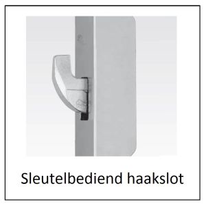 SECURY MEERPUNTSLUITING CILINDERBEDIEND SLUITHAAK D45 PC92 VOORPLAAT VLAK 16X2,5MM 2285MM HOEKIG