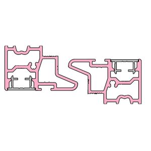 MIDDENSLUTING HEFSCHUIF 28MM 2.5MTR (2 LIJSTEN + 2 AFDEKSTRIPPEN