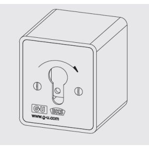 SLEUTELSCHAKELAAR APB 1-1T OPBOUW 70X80X71MM