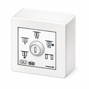 PROGRAMMASCHAKELAAR POS-5 GIRA WIT RAL 9016 OPBOUW