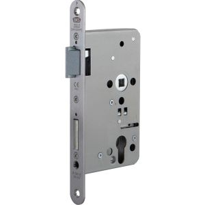 PANIEKSLOT B-1201 FUNCTIE E ENKELE DEUR D65 PC72 RECHTS VLAK 24MM AFGEROND RVS