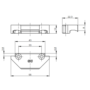 PSK SLUITPLAAT ONDERDORPEL