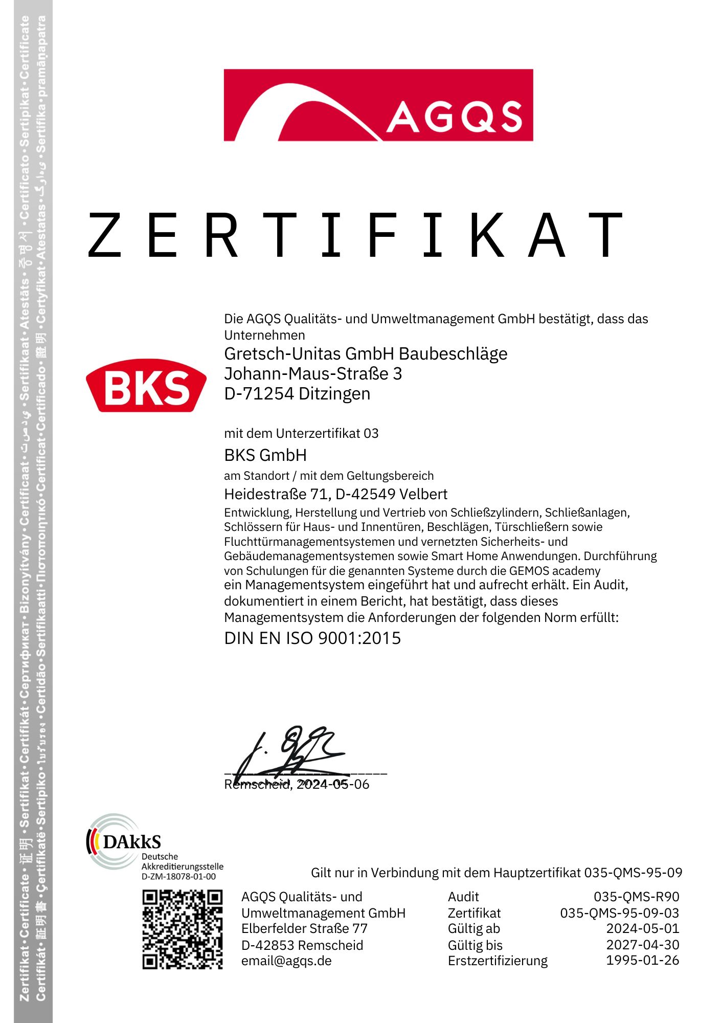Certificaat_BKS_DIN EN ISO 9001