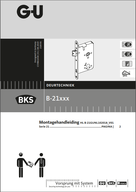 Handleiding Paniekslot (SKG)  B-21xxx