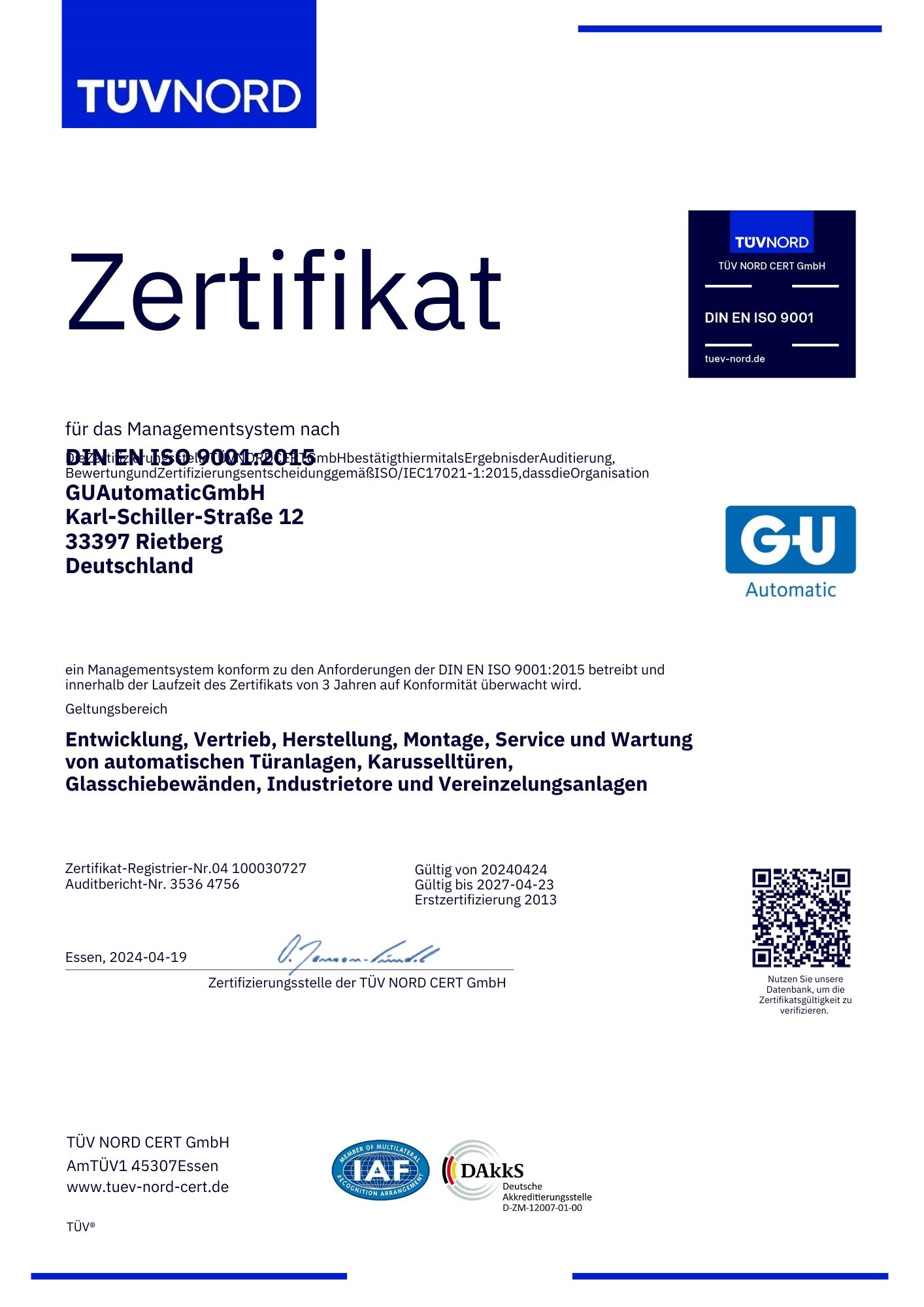 Certificaat_GU Automatic _DIN EN ISO 9001